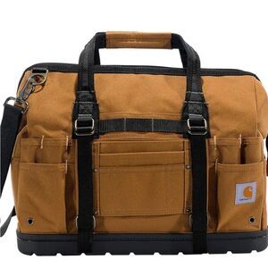Carhartt 18" Molded Base Heavyweight Tool Bag- Carhartt Brown